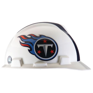 MSA 818413 V-Gard&reg; Hard Hat w/1-Touch&reg;, Tennessee Titans