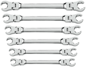 Gearwrench 81911 6 Pc. Flex Flare Nut Wrench Set-METRIC Gearwrench 81911 6 Pc. Flex Flare Nut Wrench Set-METRIC