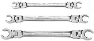 Gearwrench 81914 3 Pc. Flex Flare Nut Wrench Set-SAE Gearwrench 81914 3 Pc. Flex Flare Nut Wrench Set-SAE