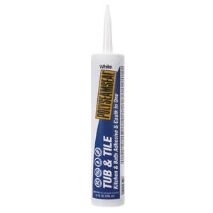 Henkel 828208 Polyseamseal® Tub and Tile 10 oz White Adhesive Caulk Henkel 828208 Polyseamseal® Tub and Tile 10 oz White Adhesive Caulk