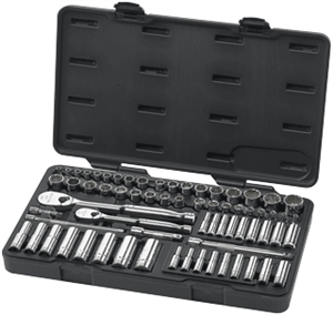 Gearwrench 83000 68 Pc. 6 &amp; 12 Pt Socket Set-SAE/METRIC