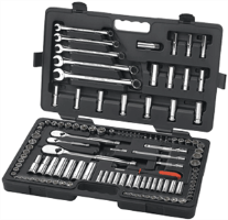 Gearwrench 83001 118 Pc. 6 & 12 Pt Socket Set-SAE/METRIC