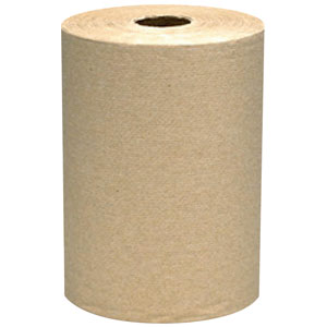 VonDrehle 835N Preserve Hardwound Towels, 2&#34; Core, Brown, 12 Rolls/350&#39; ea