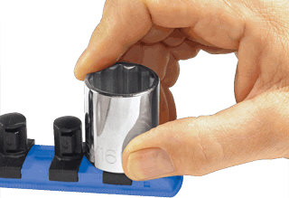 Ernst 8404 18" Organizer 3/8" Twist Lock Socket Holder (15) Ernst 8404 18" Organizer 3/8" Twist Lock Socket Holder (15)
