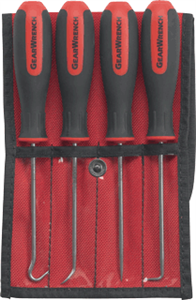 Gearwrench 84040 4 Pc. Mini Hook and Pick Set, 3-1/8&#34;