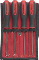 Gearwrench 84040 4 Pc. Mini Hook and Pick Set, 3-1/8"