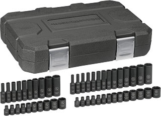 Gearwrench 84902 48 Pc. Impact Socket Set SAE/Metric 1/4&quot; Drive