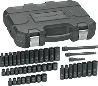 Gearwrench 84916 44 Pc. 3/8&quot; Dr. Impact SAE/Metric Standard &amp; Deep Socket Set