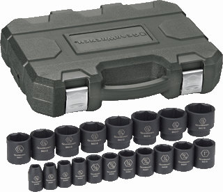 Gearwrench 84932 19 Pc. Impact Socket Set SAE 1/2&quot; Dr.