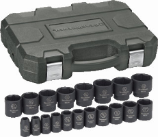 Gearwrench 84932 19 Pc. Impact Socket Set SAE 1/2" Dr.