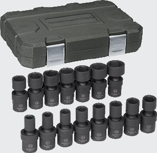 Gearwrench 84939 13 Pc. Universal Impact Socket Set Metric 1/2&quot; Dr.