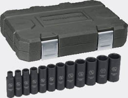 Gearwrench 84942 12 Pc. Impact Socket Set Deep SAE 1/2" Dr.