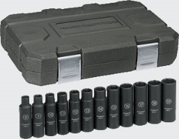 Gearwrench 84944 12 Pc. Impact Socket Set Deep Metric 1/2" Dr.