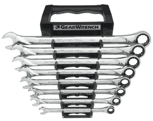 Gearwrench 85198 8 Pc. XL Combination Ratcheting Wrench Set-SAE