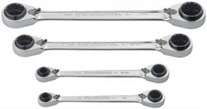 Gearwrench 85215 4 Pc. QuadBox Double Box Ratcheting Wrench Set-Metric Gearwrench 85215 4 Pc. QuadBox Double Box Ratcheting Wrench Set-Metric