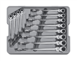 Gearwrench 85288 12 Pc XL X-Beam™ Flex Ratcheting Wrench Set-Metric