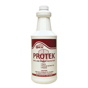 Quest Chemical 854016 Protek Vinyl &amp; Rubber Protectant, 1Qt,12/Cs.