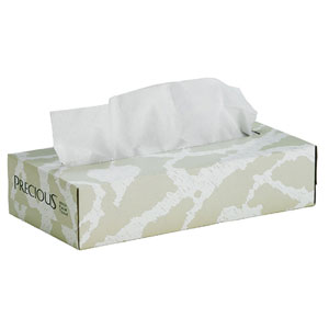 VonDrehle 8575 Precious&reg; 2-Ply, White Facial Tissues, 30/Cs.