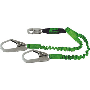 Sperian 8798RSS/6FTGN Miller StretchStop&reg; Lanyards w/SofStop&reg;,2Leg