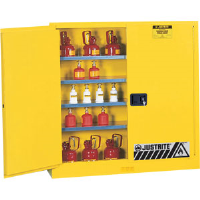 Justrite 893400 20 gal Wall/Bench Storage Cabinet, Manual Doors