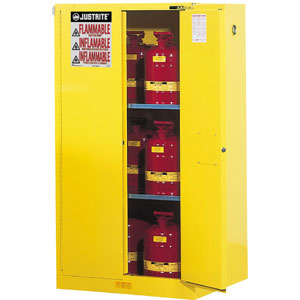 Justrite 896020 Sure-Grip&reg; EX 60 Gal Storage Cabinet, Self-Closing