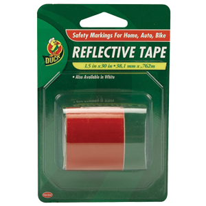 Henkel 896384 DUCK&reg; Brand Automotive Reflective Tape,1.5 X 30 RED 