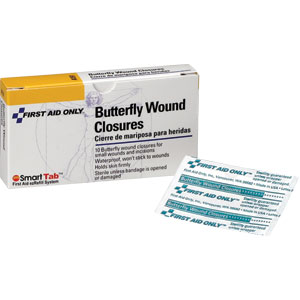 First Aid Only A151 Butterfly Bandage, 10/Box
