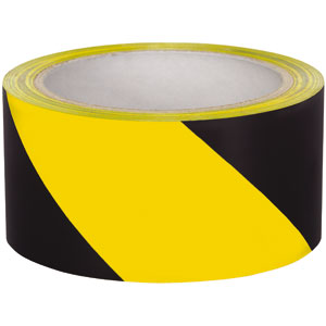 Presco A2SYBK36 Aisle Marking Tape, Yellow/Black, 24/Cs.