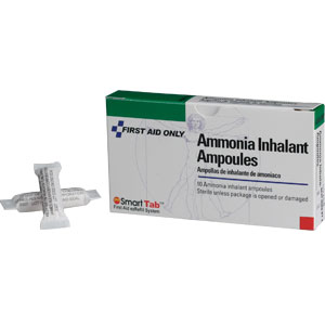 First Aid Only A5009-AMP Ammonia Inhalant Ampoules, 10/Box