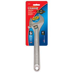 Cooper Tools AC110V Crescent 10&#34; Chrome Adjustable Wrench, Carded