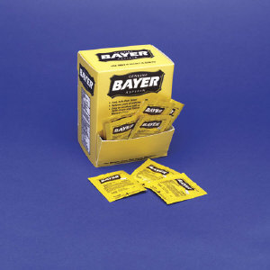 12408 Bayer Aspirin, 50/Pk, 2Pk/Box