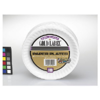 AJM CP6OAWH 6" Gold Label Paper Plates