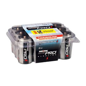 Rayovac ALC12 UltraPRO C Industrial Alkaline Batteries, 12 Pack