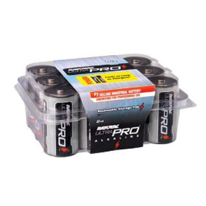 Rayovac ALD12 UltraPRO D Industrial Alkaline Batteries, 12 Pack