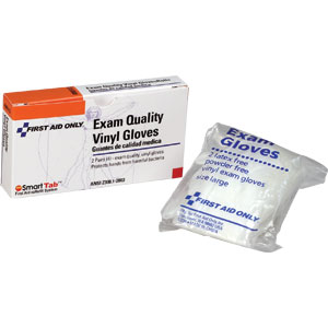 First Aid Only AN5112 Vinyl Exam Quality Gloves, 2 Pair First Aid Only AN5112 Vinyl Exam Quality Gloves, 2 Pair
