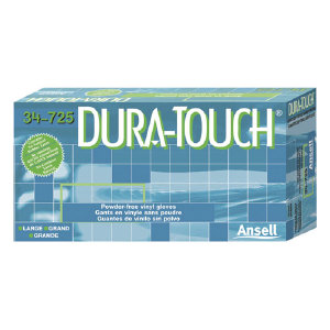 Ansell 34725S Dura-Touch&#174; Economy Powder-Free Vinyl Gloves, Small