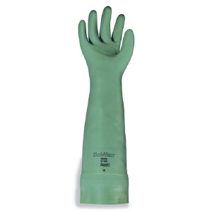 Ansell 37185M Sol-Vex&#174; Nitrile Flock-Lined Gloves, Medium
