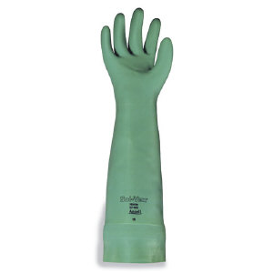 Ansell 37185S Sol-Vex&#174; Nitrile Flock-Lined Gloves, Small