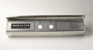 Broilmaster B101381 Control Panel and Label Assembly, Stainless Steel (NWO)