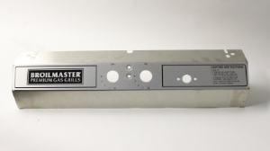 Broilmaster B101385 Control Panel and Label Assembly, Stainless Steel (Rotary Ignitor)