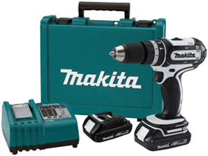 Makita BHP452HW 18V Compact Lithium-Ion Cordless 1/2&#34; Hammer Driver-Drill Kit