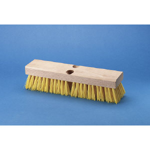 Pro Line Brush 3310 Cream Colored Polypropylene Deck Brush, 10&quot;