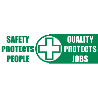 National Marker BT31 Safety Banner, Safety Protects, 3' x 10'