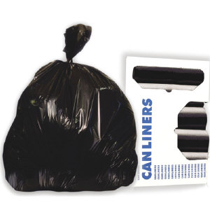 Boardwalk 404617BLK High-Density Trash Bags, 40X46, Black, 250/Cs.