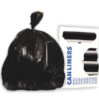 Boardwalk 404617BLK High-Density Trash Bags, 40X46, Black, 250/Cs.