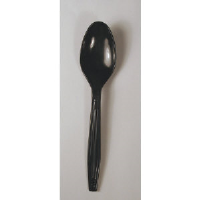 Boardwalk YPH-SE Heavyweight Polystyrene Black Spoons, 1000/Cs.