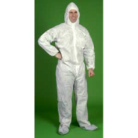 Lakeland C8414 SafeGard® SMS Coverall - Zip, Elast. Wrist/Ankle/Hood/Boot, 25/Cs. M