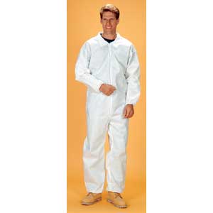 Lakeland C8417 SafeGard&reg; SMS Coverall w/ Zip, Elastic Wrists/Ankles, 25/Cs. M