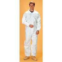 Lakeland C8417 SafeGard® SMS Coverall w/ Zip, Elastic Wrists/Ankles, 25/Cs. M