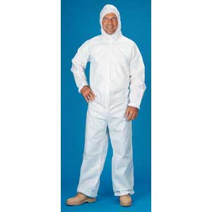 Lakeland C8428 SafeGard&reg; SMS Coverall - Zip, Elastic Wrists/Ankles/Hood, 25/Cs. 2XL